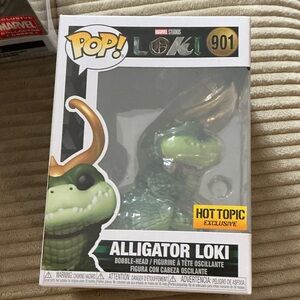 Funko Alligator Loki Pop with Green and Gold